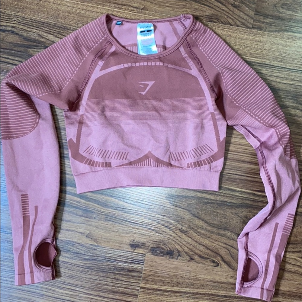 Gymshark long sleeve crop top